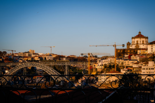Porto panoram at sunset.
