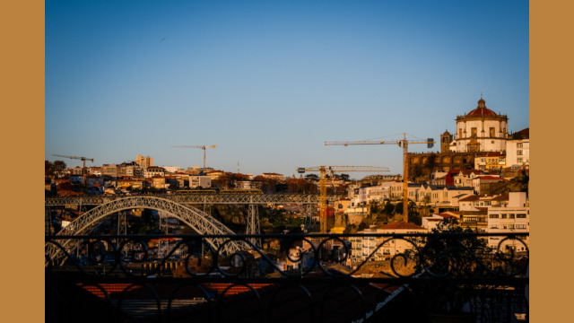Porto panoram at sunset.