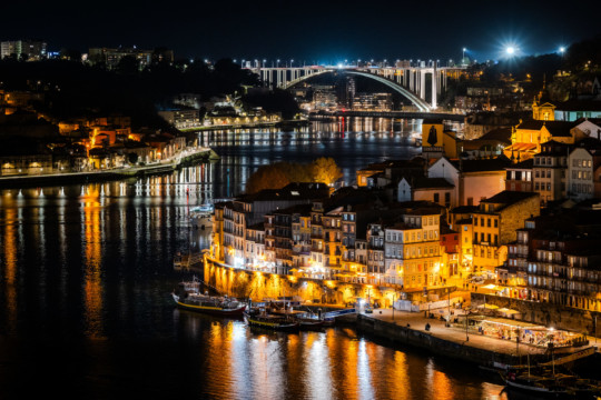 Porto at night