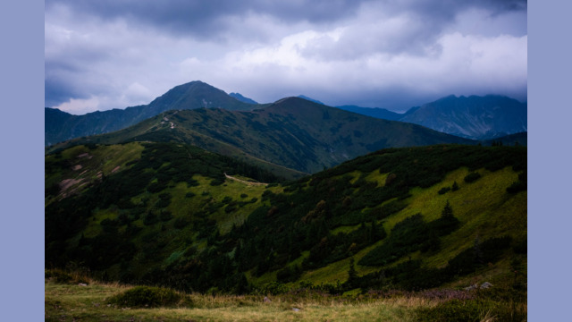 Widok z Grzesia / Lucnej