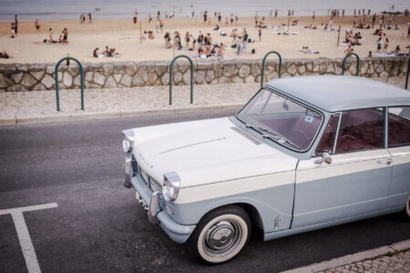 Zabytkowe auto w Cascais