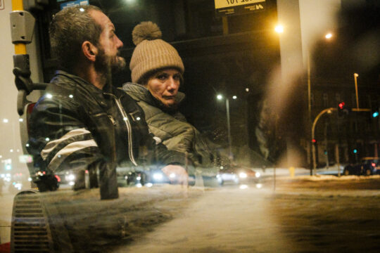 Pan i Pani w tramwaju